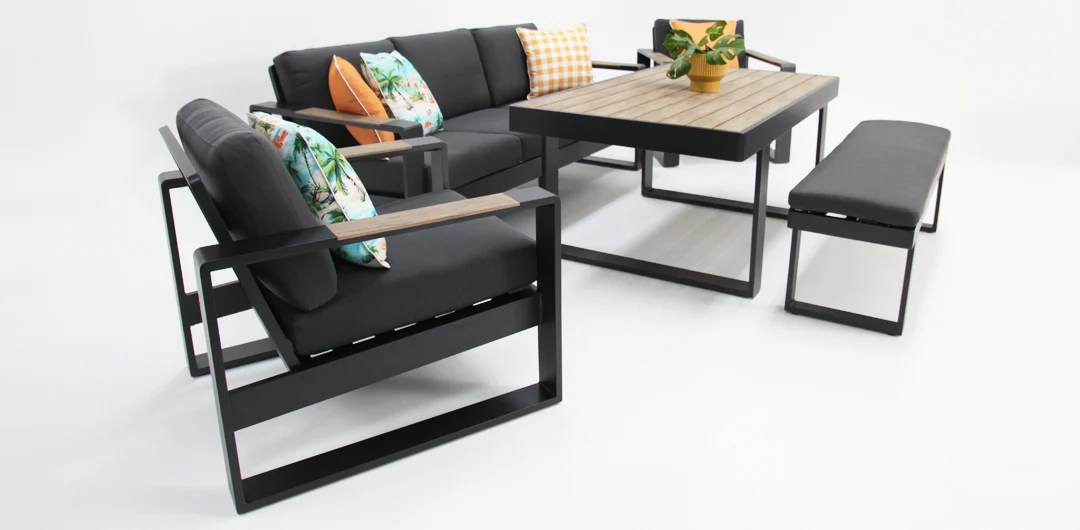 Frampton 5pc Lounge Setting - Anthracite - Image 10
