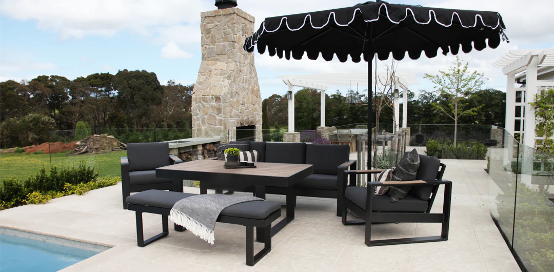 Frampton 5pc Lounge Setting - Anthracite - Image 3