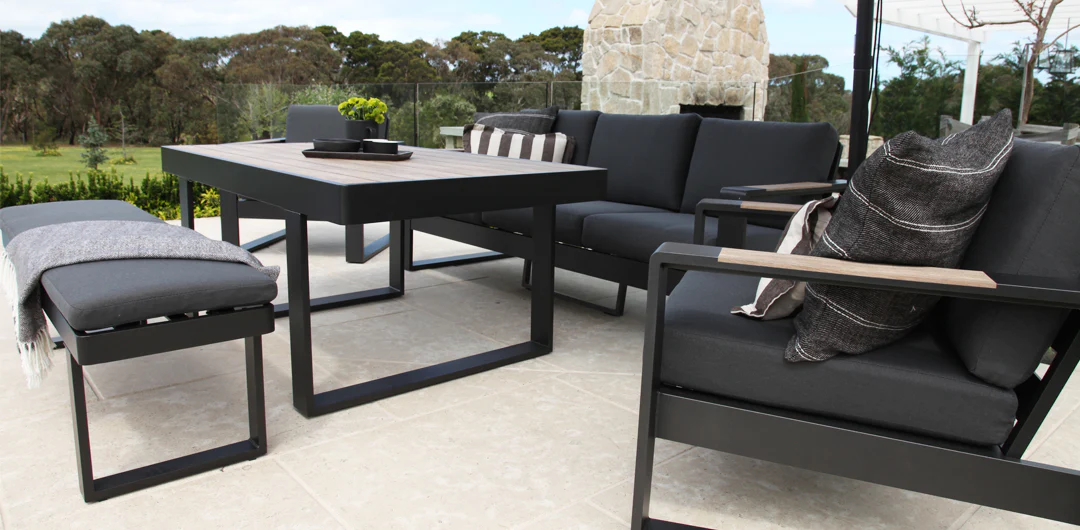 Frampton 5pc Lounge Setting - Anthracite - Image 4