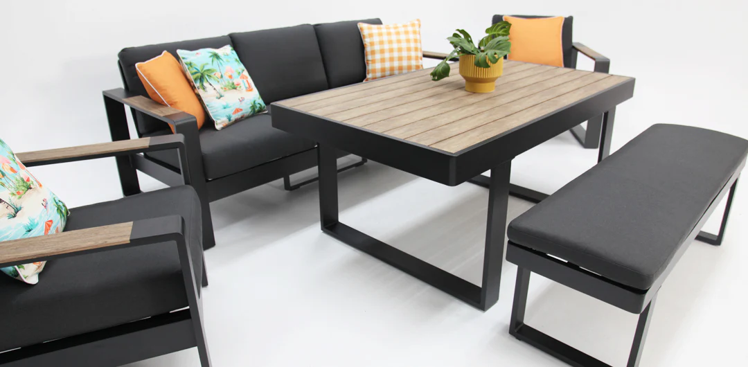 Frampton 5pc Lounge Setting - Anthracite - Image 9