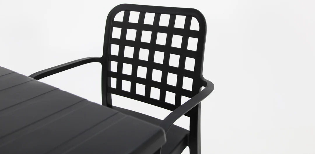 Frankie 5pc Armchair Dining Setting - Black - Image 4
