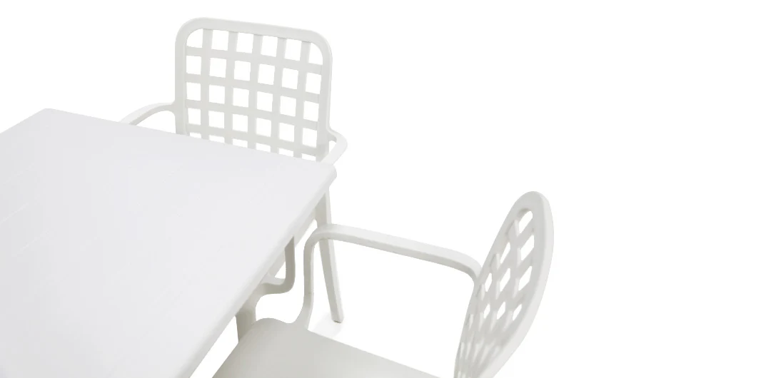 Frankie 5pc Armchair Dining Setting - White - Image 6