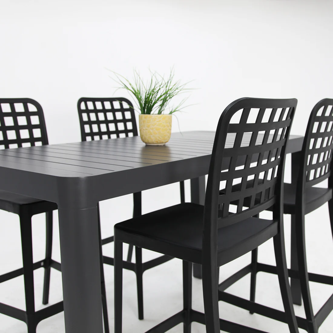 Frankie Armless Remix 5Pc Bar Setting - Black - Image 2