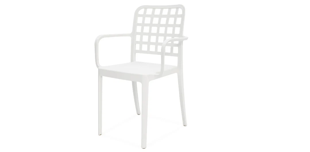Frankie Azura 7pc Dining Set with Armchairs - White - Image 5