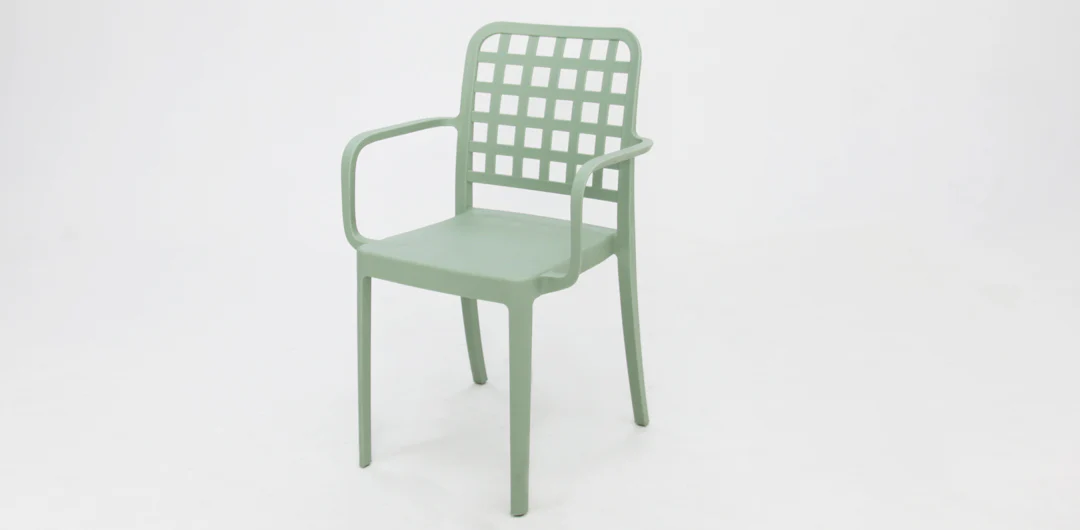 Frankie Azura 7pc Dining Set with Armchairs - White Green - Image 5