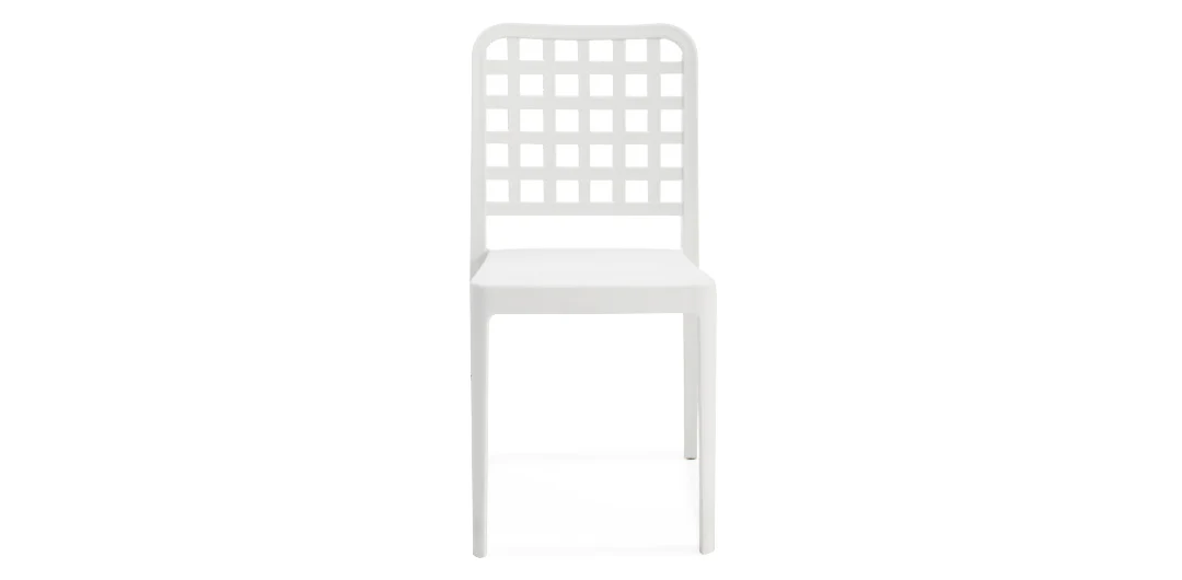 Frankie Azura 9pc Dining Set ARMLESS - White - Image 10