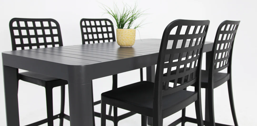 Frankie Remix 7pc Bar Set Armless - Black - Image 11