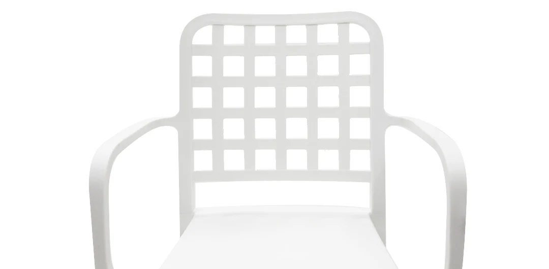 Frankie Resin Barstool with Arms - White - Image 6