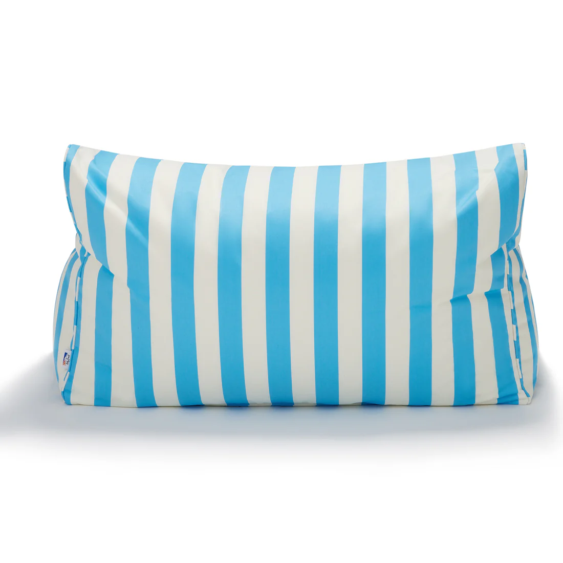 Hang Out Light Blue + White Outdoor Beanbag - Image 5