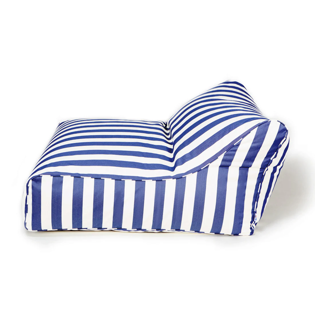 Hang Out Blue + White Stripe Outdoor Beanbag - Image 6
