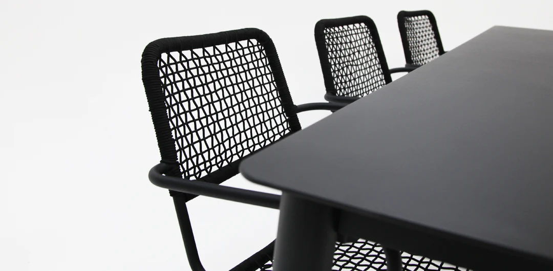 Java Bahamas 9pc Dining Setting - Black - Image 11