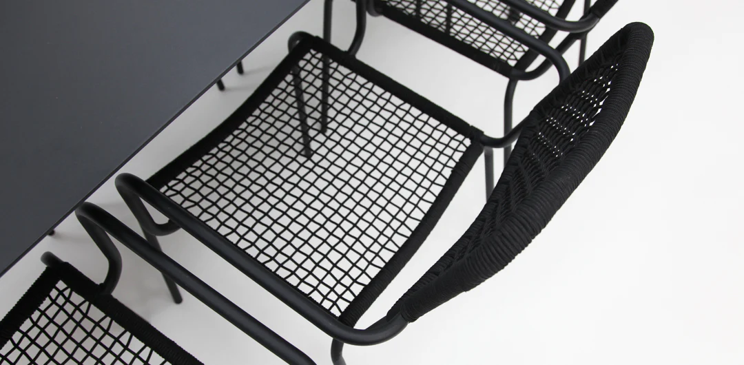Java Bahamas 9pc Dining Setting - Black - Image 12