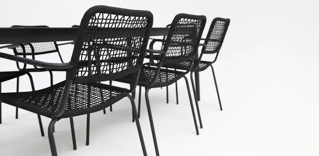 Java Bahamas 9pc Dining Setting - Black - Image 13