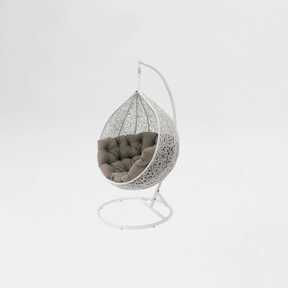 Kakadu Pod Chair - White/Mushroom