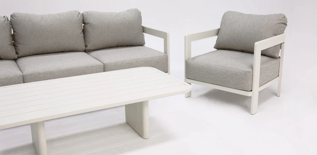 Liberty 4pc Lounge Setting - Cream - Image 16