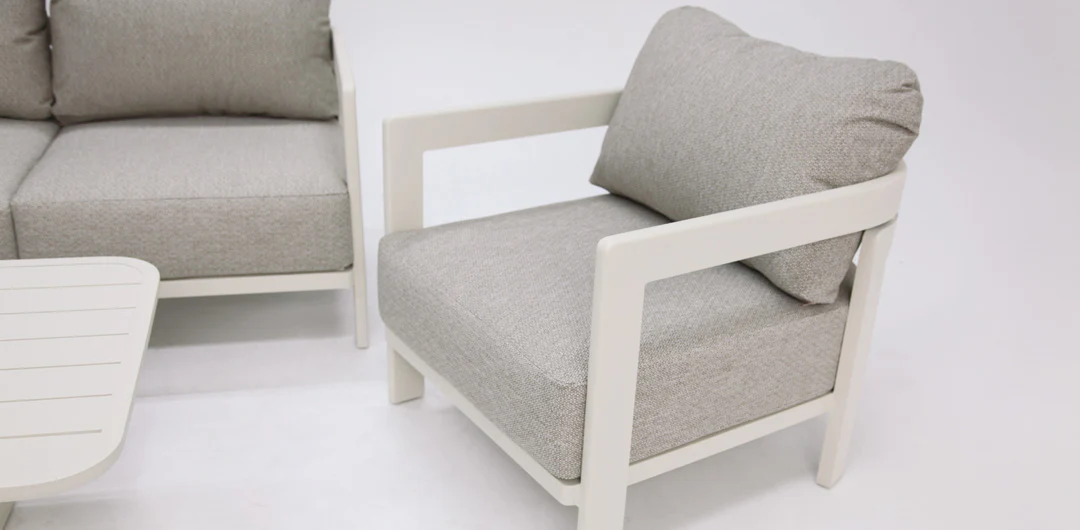 Liberty 4pc Lounge Setting - Cream - Image 17