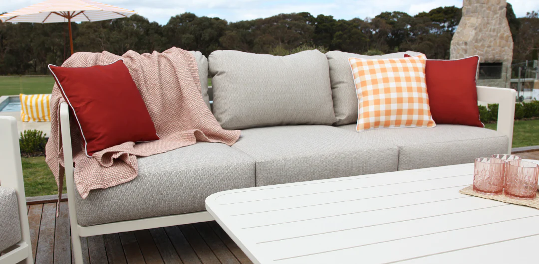 Liberty 4pc Lounge Setting - Cream - Image 5