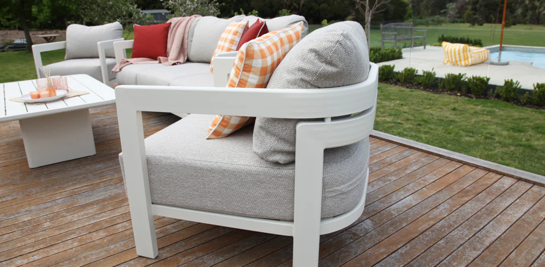 Liberty 4pc Lounge Setting - Cream - Image 9