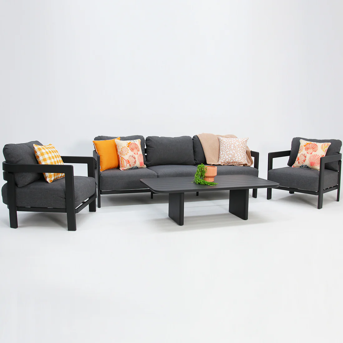 Liberty 4pc Lounge Setting - Storm - Image 3