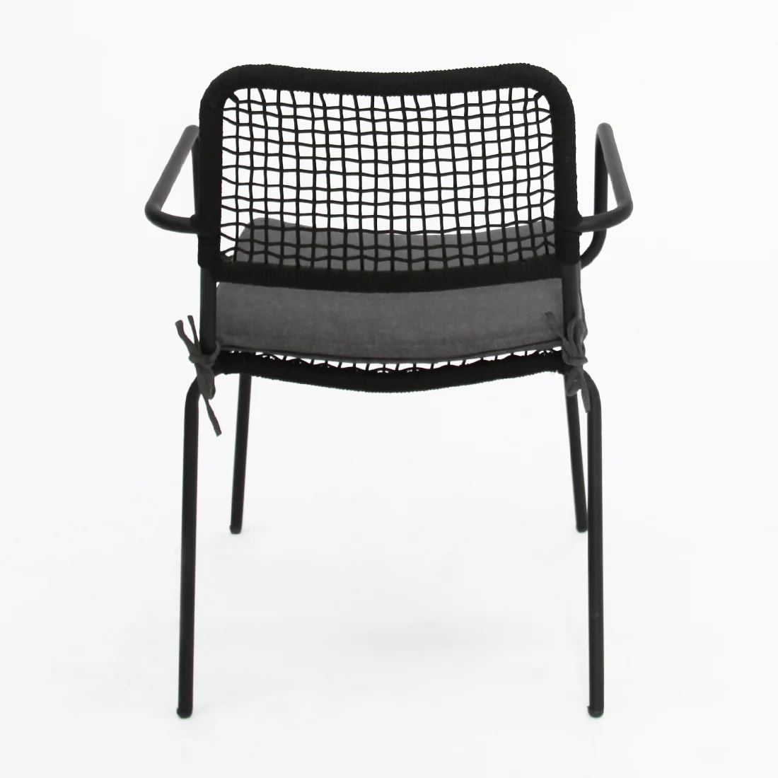 Milano Bahamas Round 6pc Dining Setting - Black - Image 8