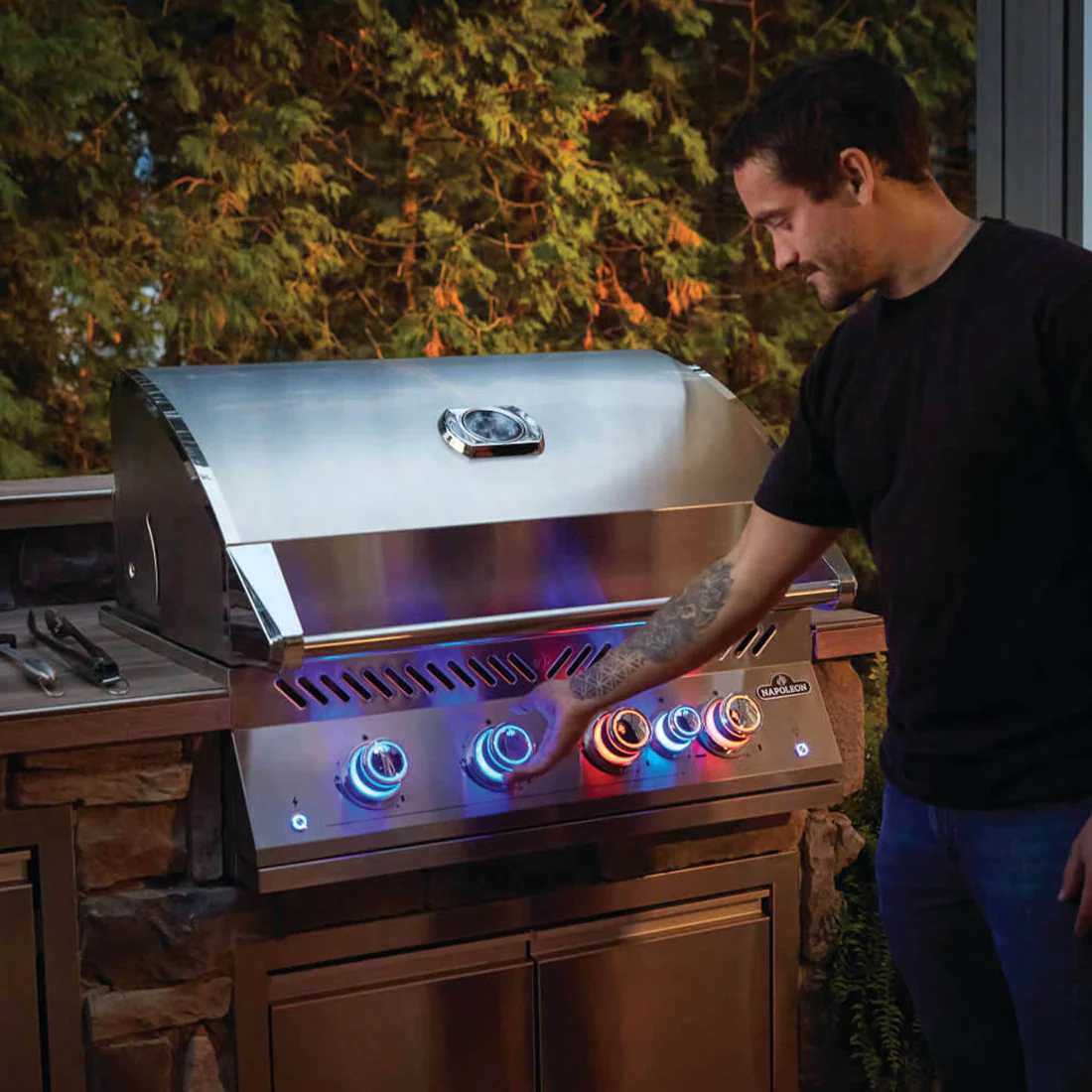 Napoleon Built in 700 Series LPG 32" with Rear Burner + Lights - BIG32RBIPSS-1-AU - Image 9