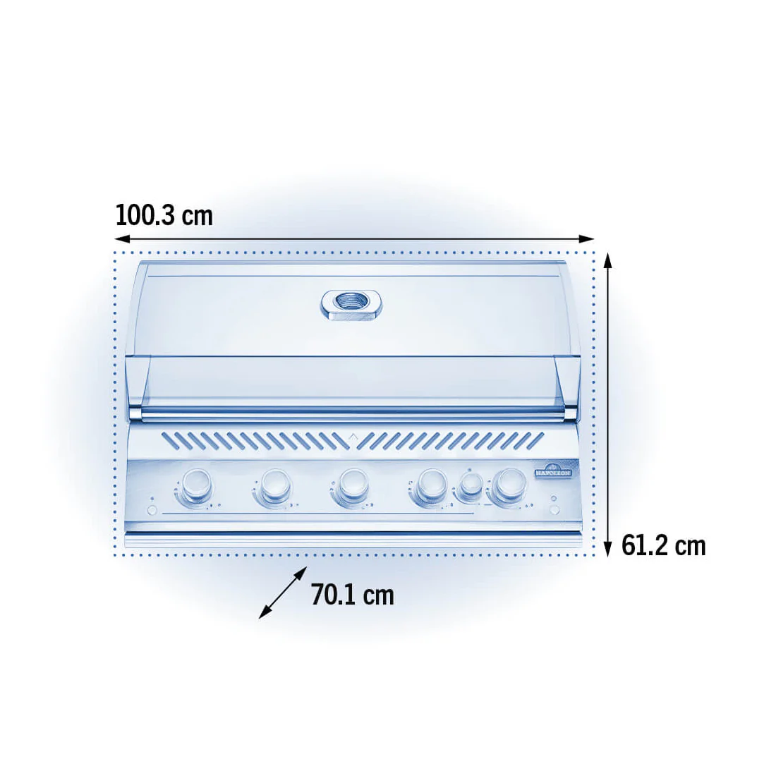 Napoleon Built in 700 Series LPG 38" with Rear Burner + Lights - BIG38RBIPSS-1-AU - Image 5