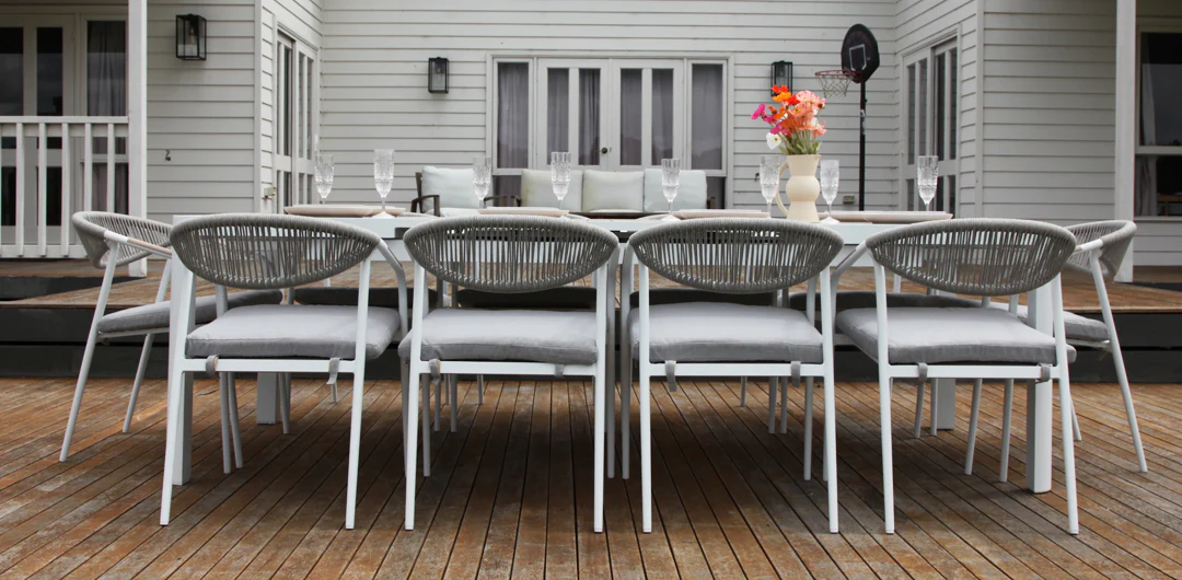 Octavia 11pc Extendable Dining Setting - White - Image 10