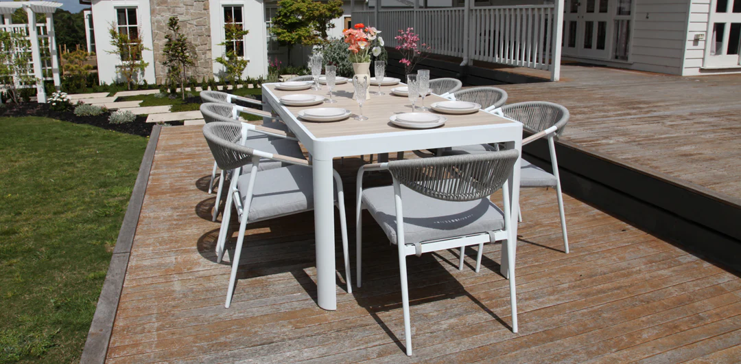 Octavia 11pc Extendable Dining Setting - White - Image 11