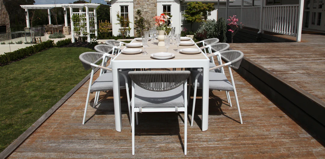 Octavia 11pc Extendable Dining Setting - White - Image 12