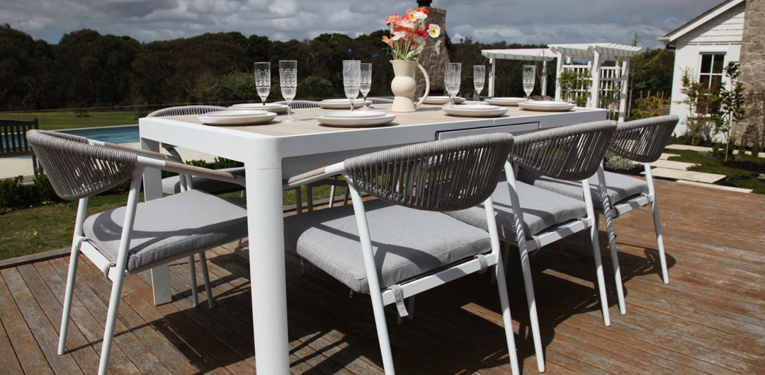 Octavia 11pc Extendable Dining Setting - White - Image 14