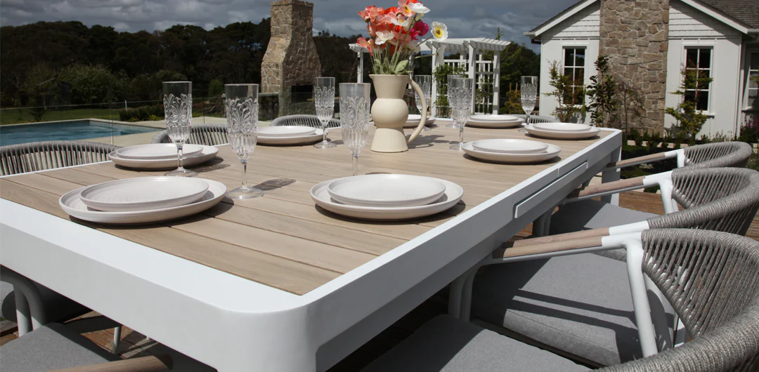 Octavia 11pc Extendable Dining Setting - White - Image 16