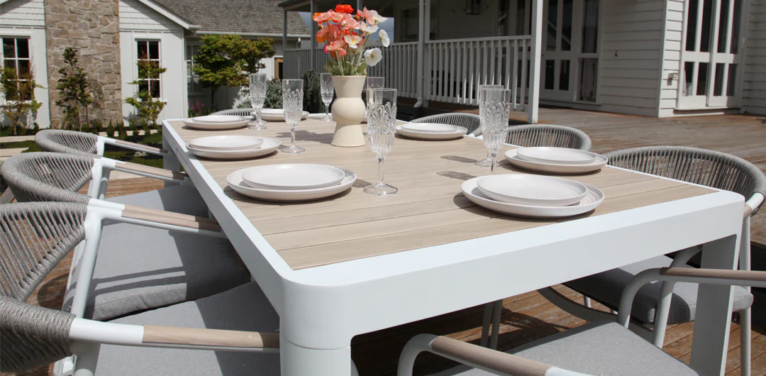 Octavia 11pc Extendable Dining Setting - White - Image 18