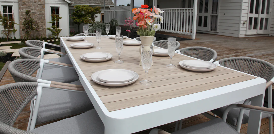 Octavia 11pc Extendable Dining Setting - White - Image 8