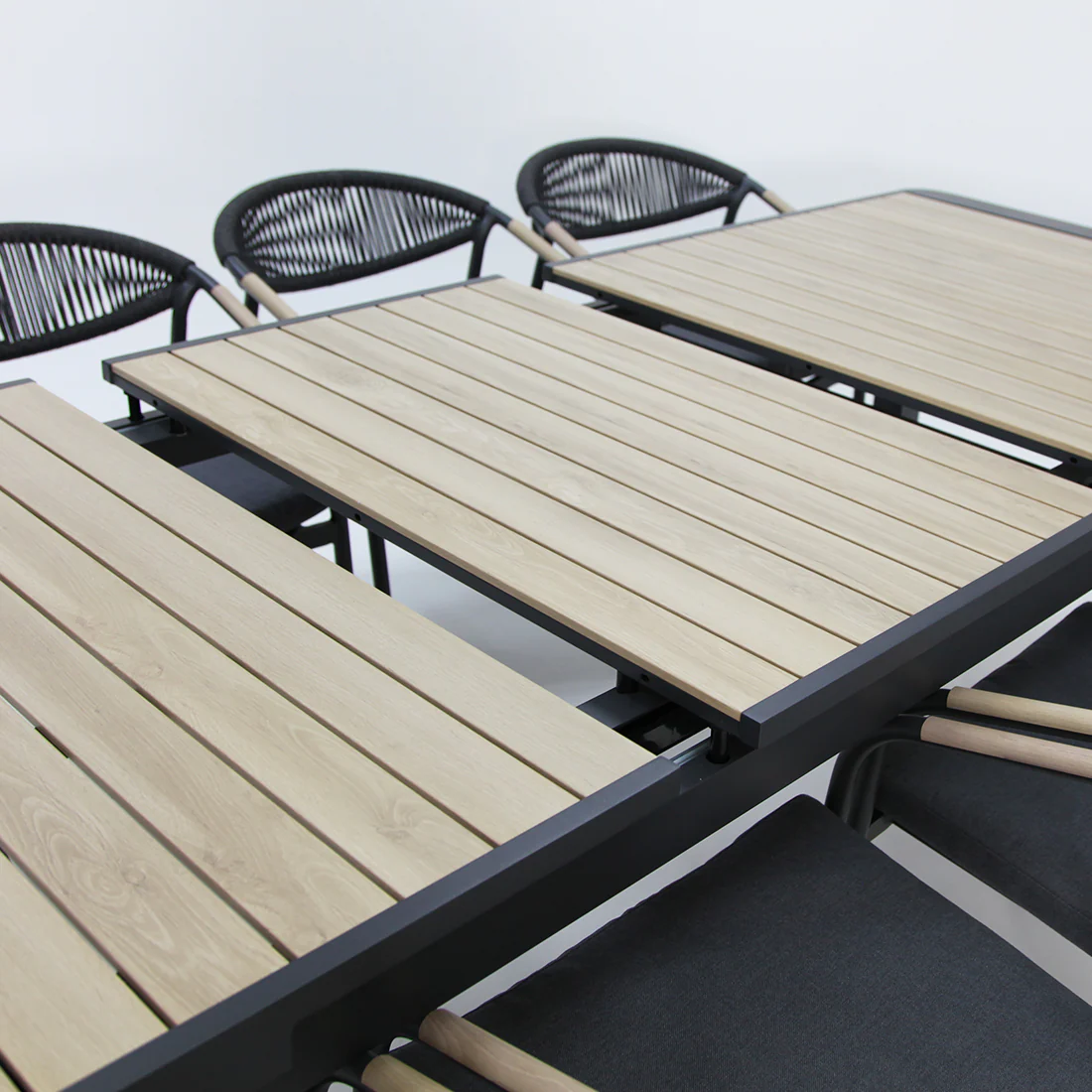 Octavia 11pc Extendable Dining Setting - Grey - Image 11