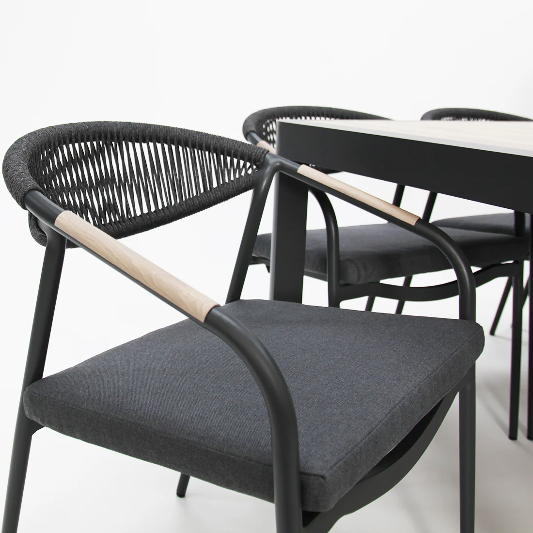 Octavia 11pc Extendable Dining Setting - Grey - Image 8