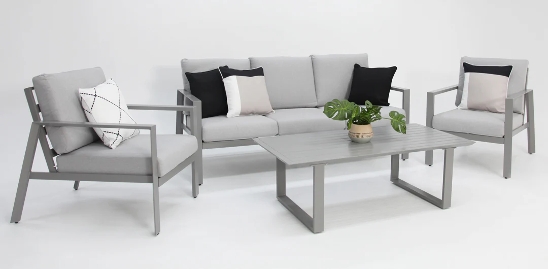 Octavia 4pc Lounge - Silver - Image 10