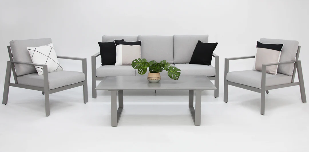 Octavia 4pc Lounge - Silver - Image 9