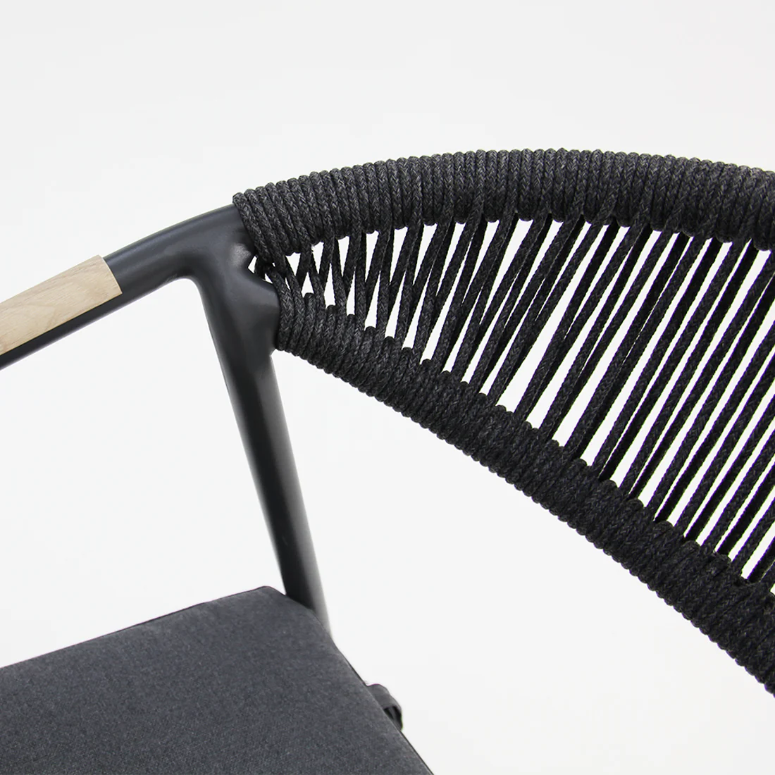 Octavia Aluminium Stacking Chair - Grey - Image 6