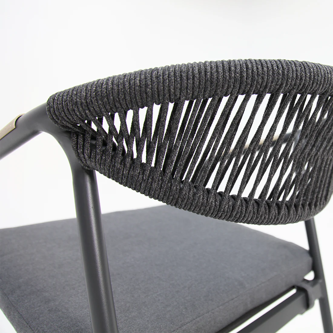 Octavia Aluminium Stacking Chair - Grey - Image 8