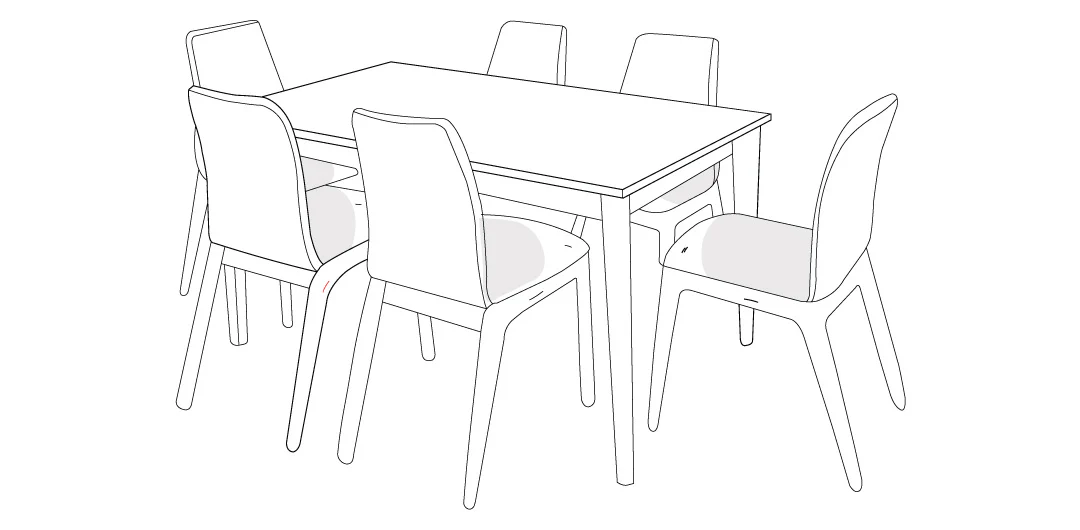 Odie Home Premium 7pc Dining Setting Cover - Grey - Image 12
