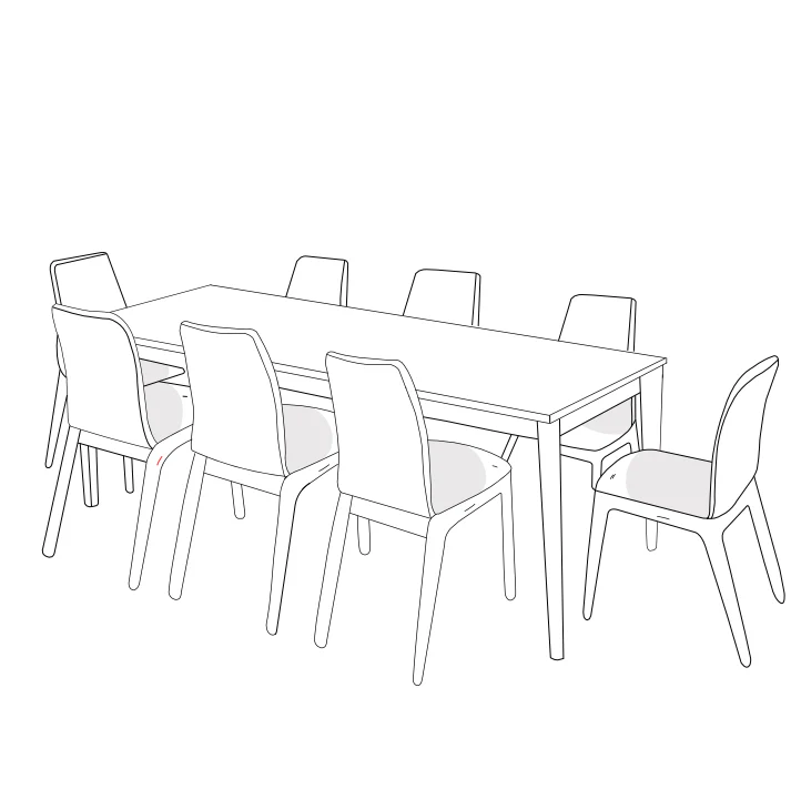 Odie Home Premium 9pc Dining Setting Cover - Grey - Image 12