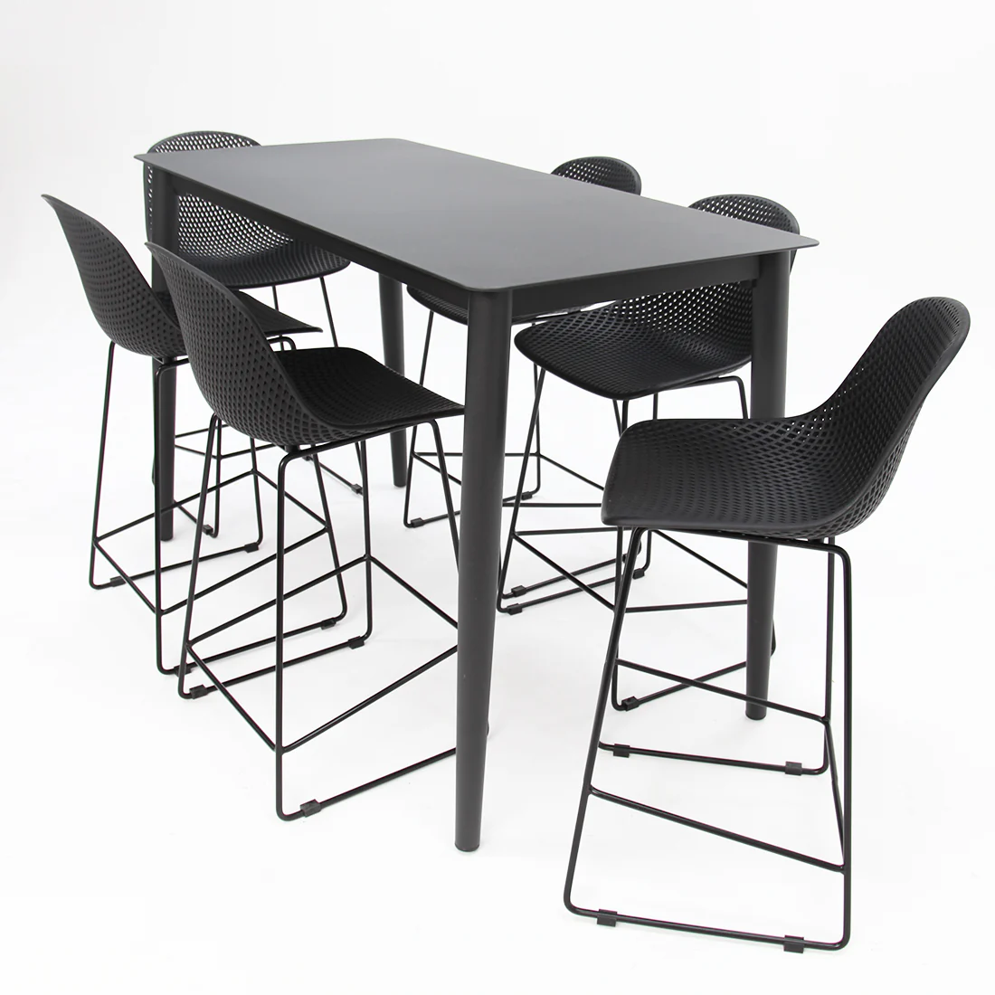 Palma 7pc Bar Setting - Black - Image 3