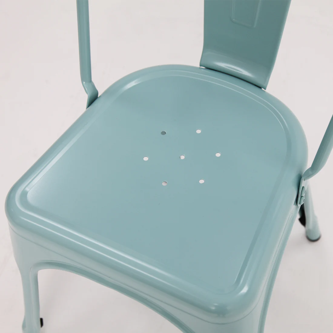 Paris Tolix Chair - Mint - Image 3