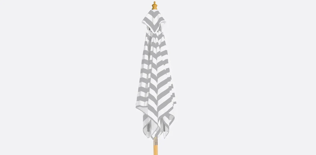Billy Fresh 3m Bamboo Peninsula Umbrella - Grey - Image 8