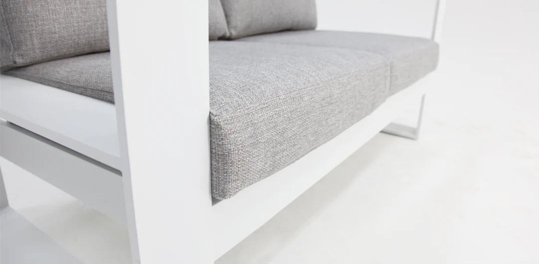 Hayman 2 Seater Lounge - White - Image 4