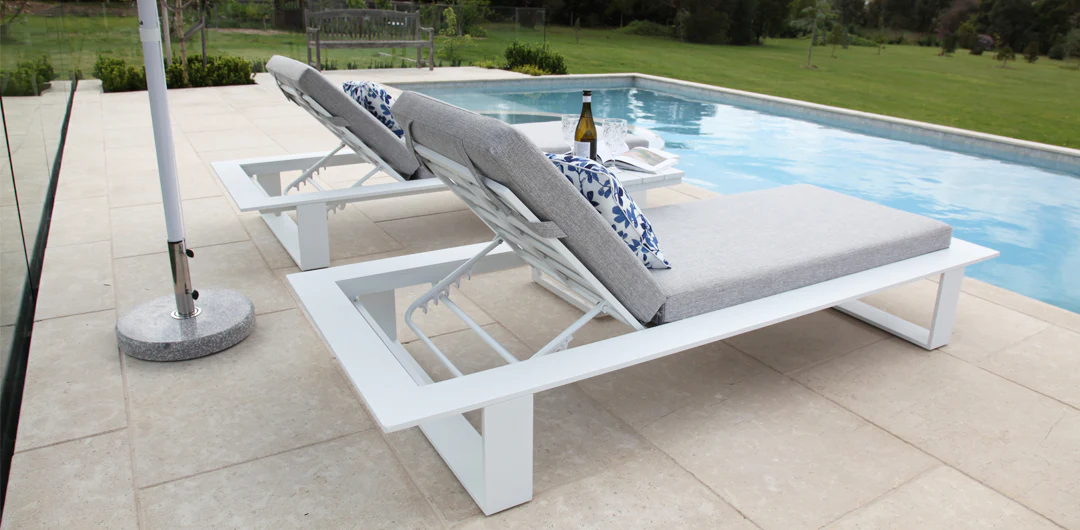 Hayman 3pc Sunlounge Setting - White - Image 10
