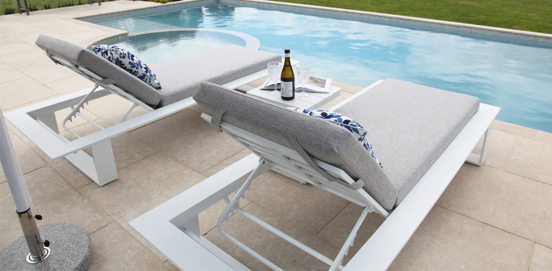 Hayman 3pc Sunlounge Setting - White - Image 9