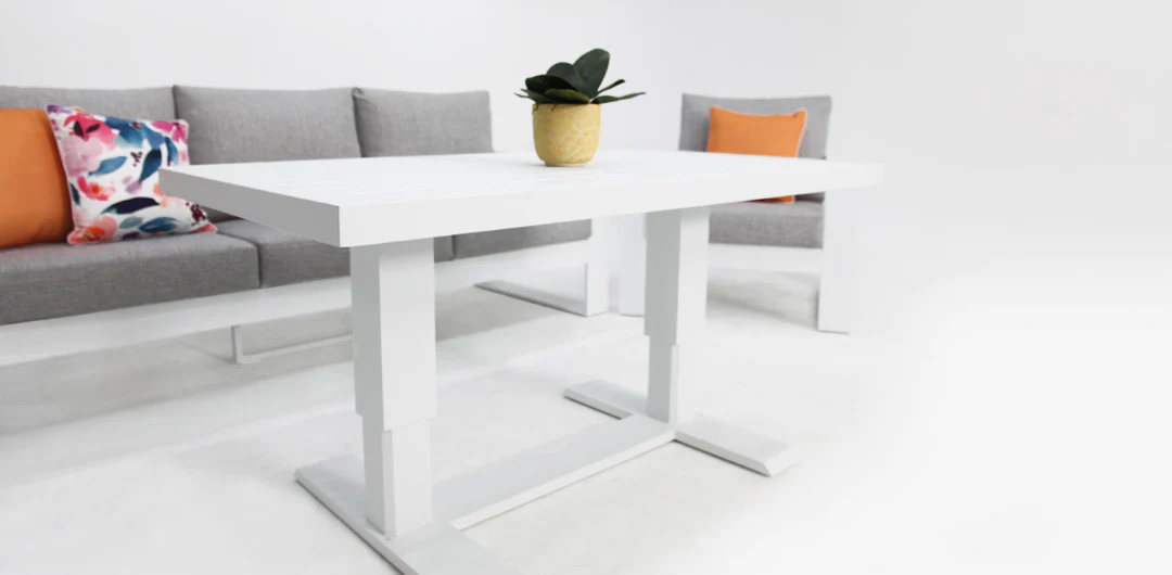 Hayman 311 Lounge Setting with Holste Adjustable Table - White - Image 18