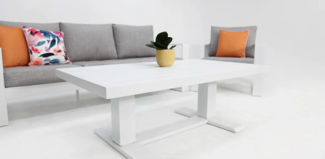 Hayman 311 Lounge Setting with Holste Adjustable Table - White - Image 19