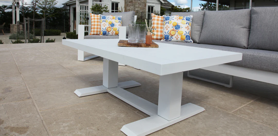 Hayman 311 Lounge Setting with Holste Adjustable Table - White - Image 3